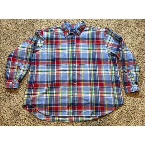 Polo by Ralph Lauren Other - POLO RALPH LAUREN Blue Long Sleeve Button Up Shirt 3XB Flesh PONY Mens